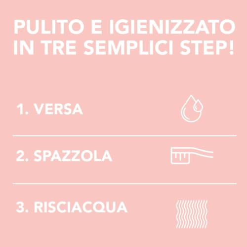 Detalle de GELDIS® Daily Cleanser: Detergente Igienizzante per Mascherine, Apparecchi Ortodontici e Bite (100 ml)