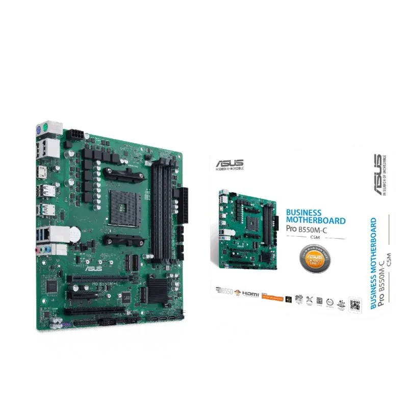 Detalle de Asus Pro B550M-C/CSM placa base empresarial