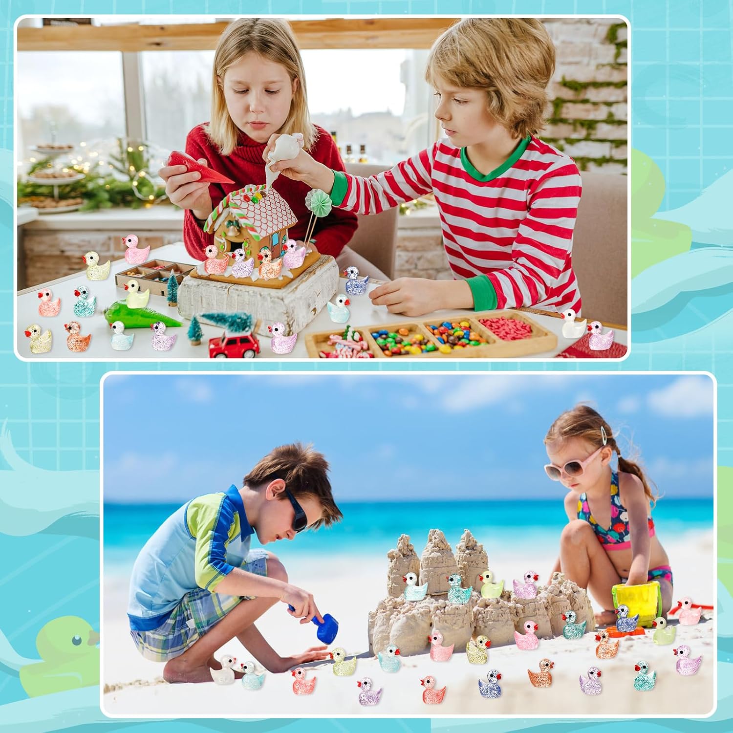 Detalle 2 de BeadRiver Mini Resin Ducks, 240-Piece Set