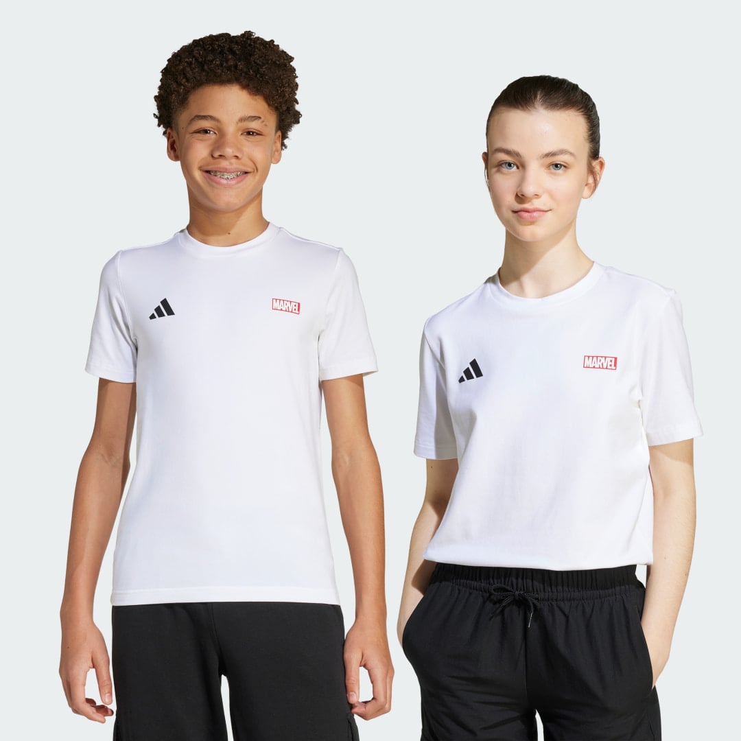 Thumbnail 1 de ADIDAS Marvel Spider-Man Graphics Camiseta para Niños – Blanca