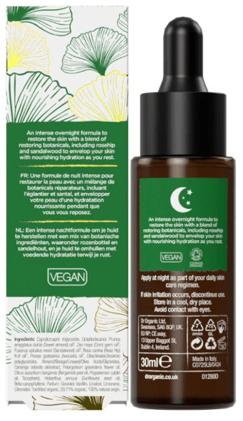 Thumbnail 1 de Dr.Organic Evoke Tranquility Aceite reparador noche 30 ml
