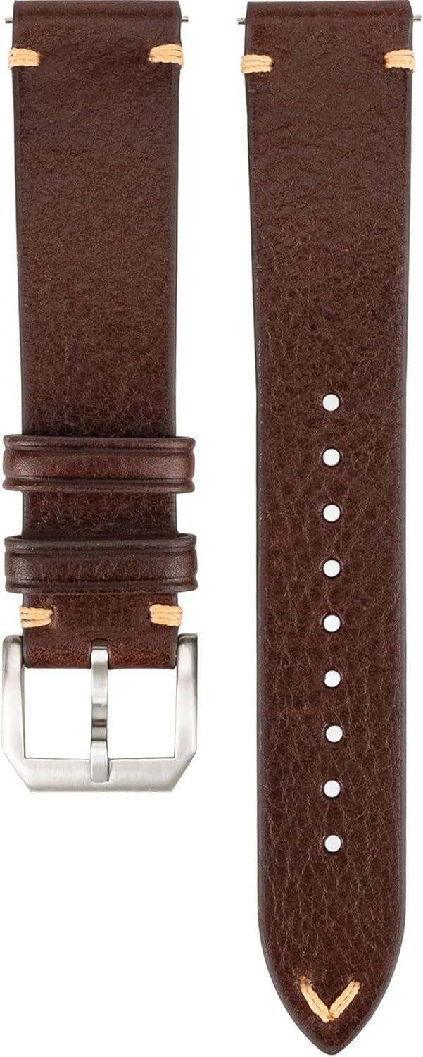 Thumbnail 1 de Gomvadr Quick-Release Lederarmband aus italienischem Kalbsleder (Öl/Wachs) – Schnellwechsel für 16–22 mm