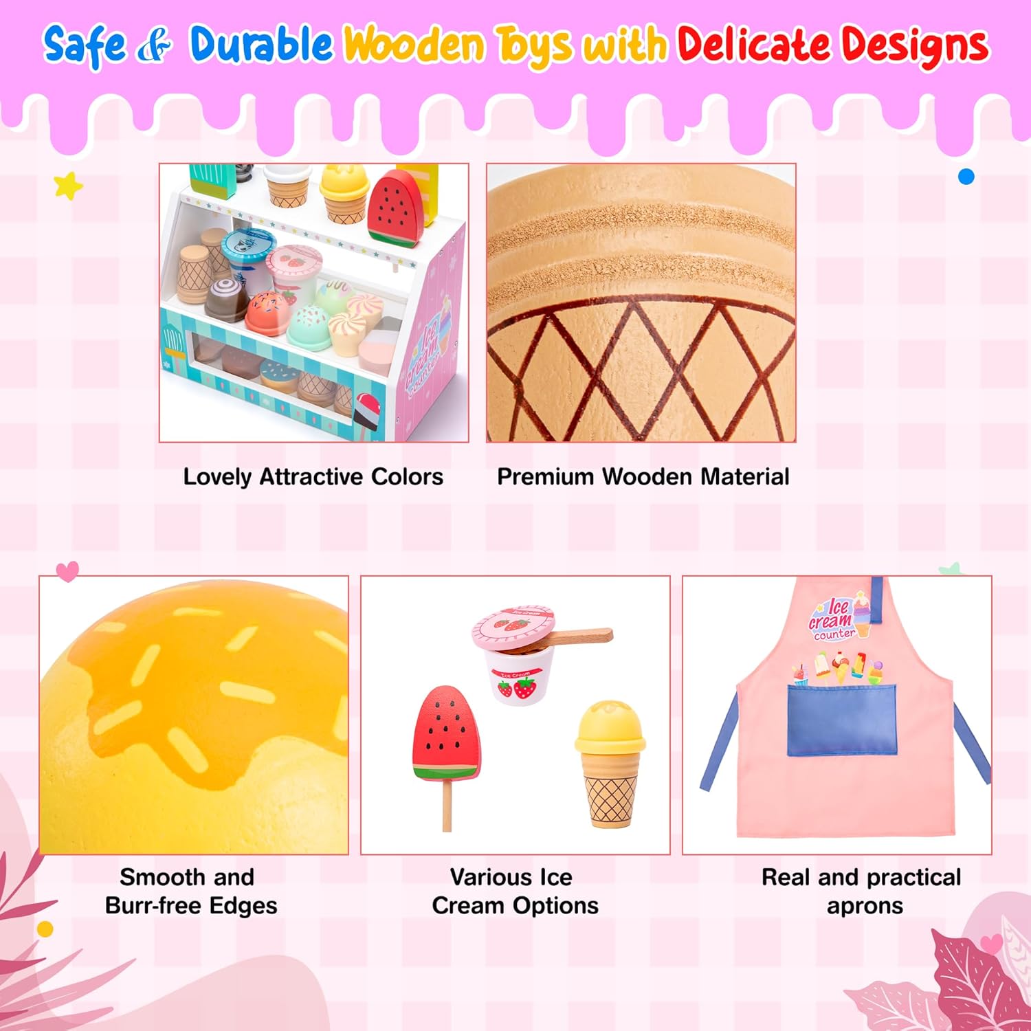 Thumbnail 3 de WIKITOT Ice Cream Toys 51 Pieces
