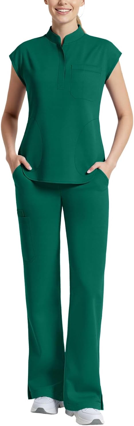 Detalle de Dvoliaw Women's Scrub Set Polyester Blend