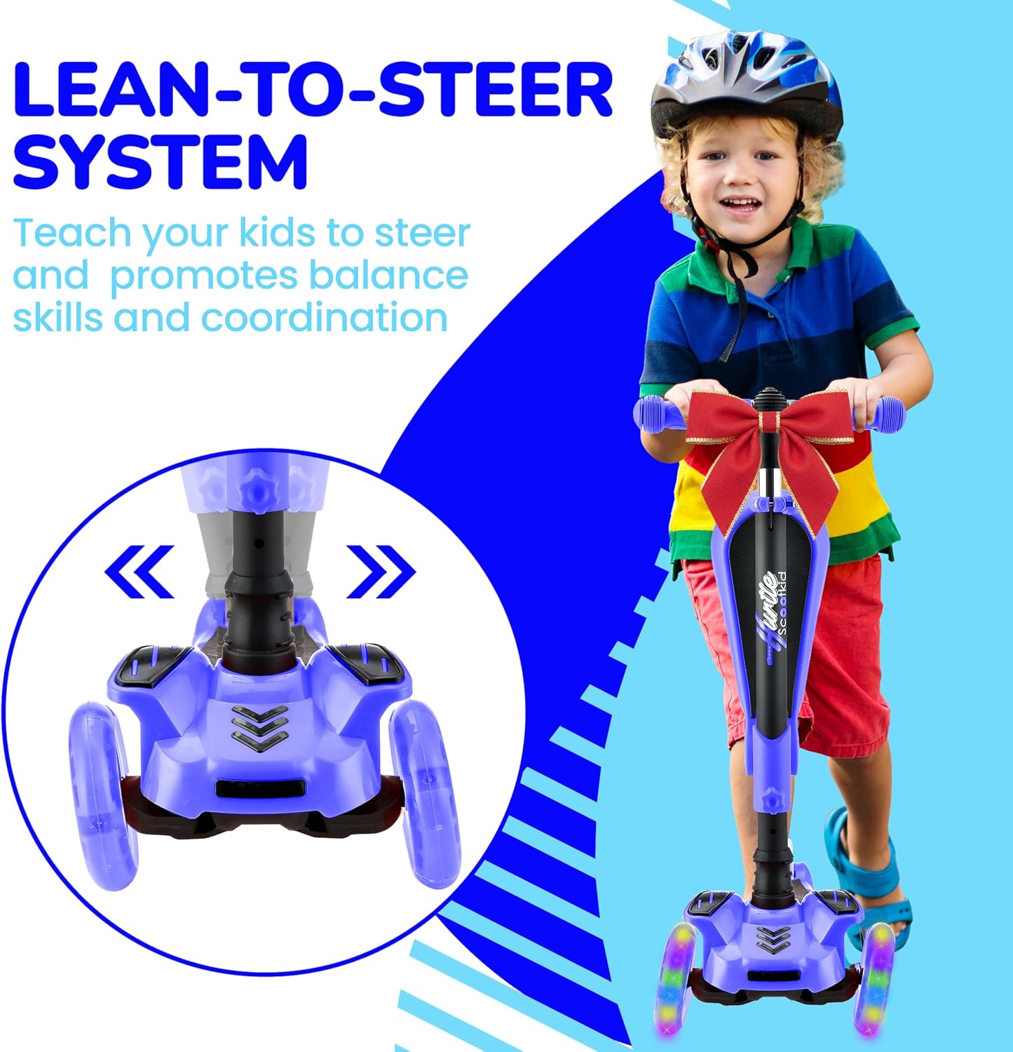 Thumbnail 6 de Hurtle ScootKid 3-Wheel Scooter for Kids