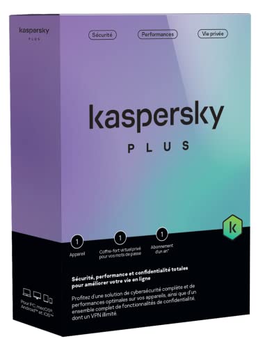 Detalle de Kaspersky Plus 1 Poste/1 An – Sécurité et confidentialité tout-en-un