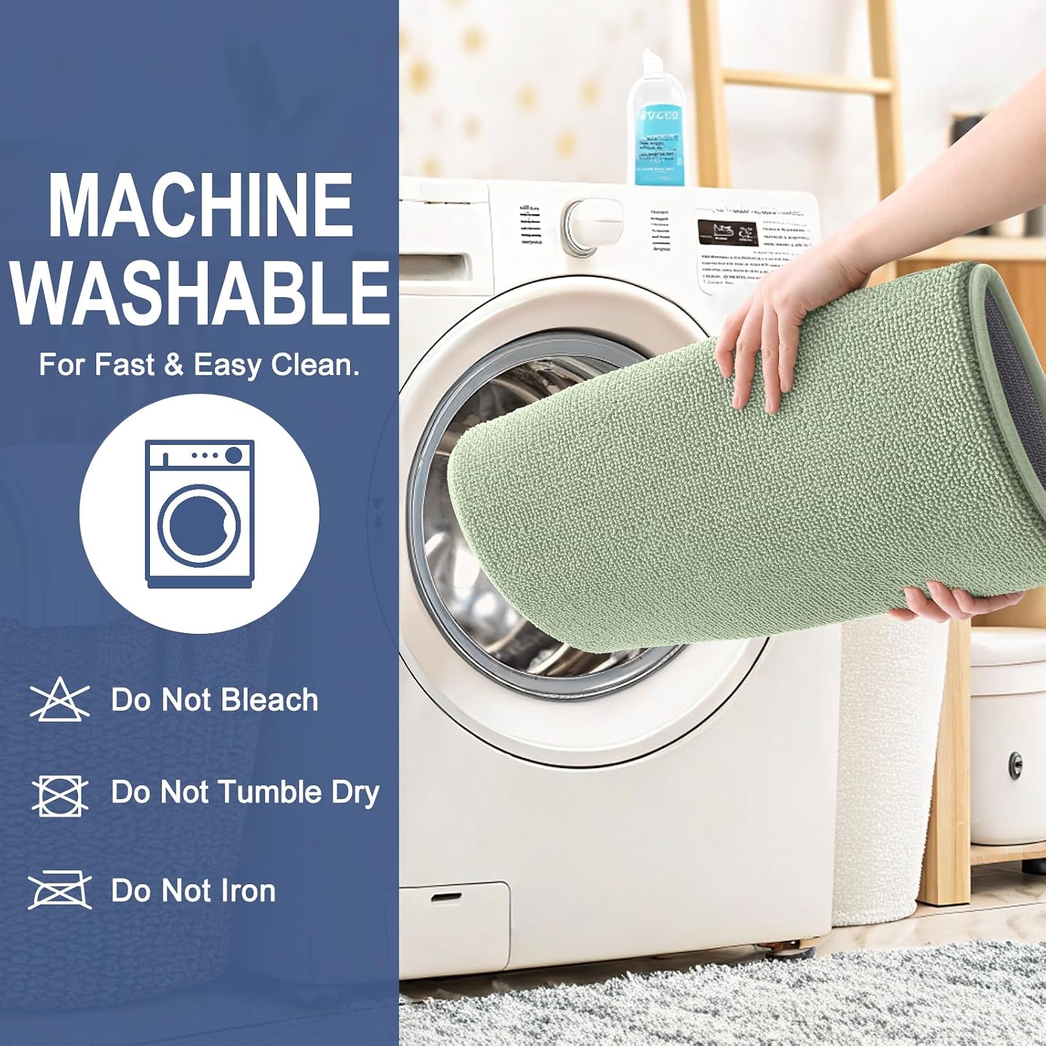 Thumbnail 5 de OLANLY Thick Memory Foam Bath Mat 30x20