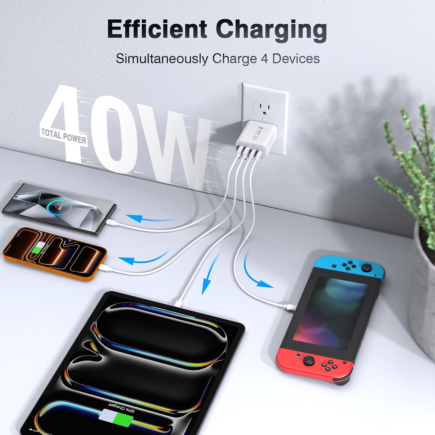 Detalle 2 de 40W USB-C Charger Cube, 2-Pack ⚡