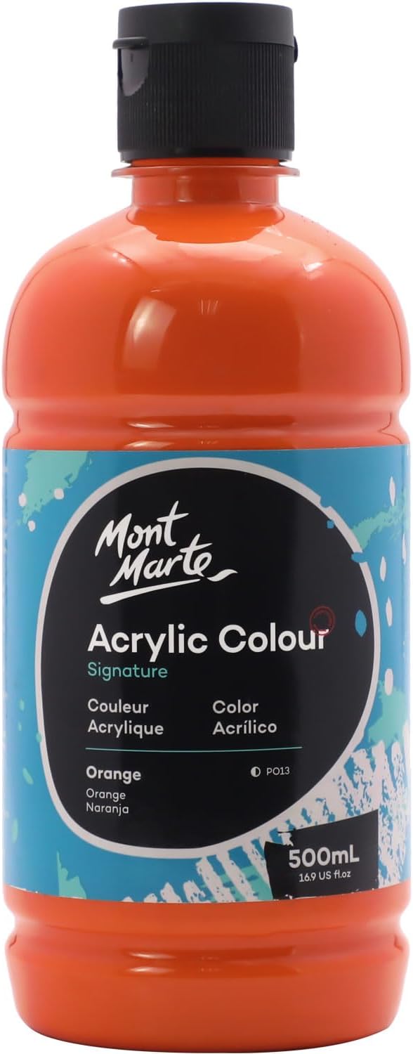Thumbnail 6 de Mont Marte Signature Black Acrylic Paint (500ml) – Semi-matte, fast-drying