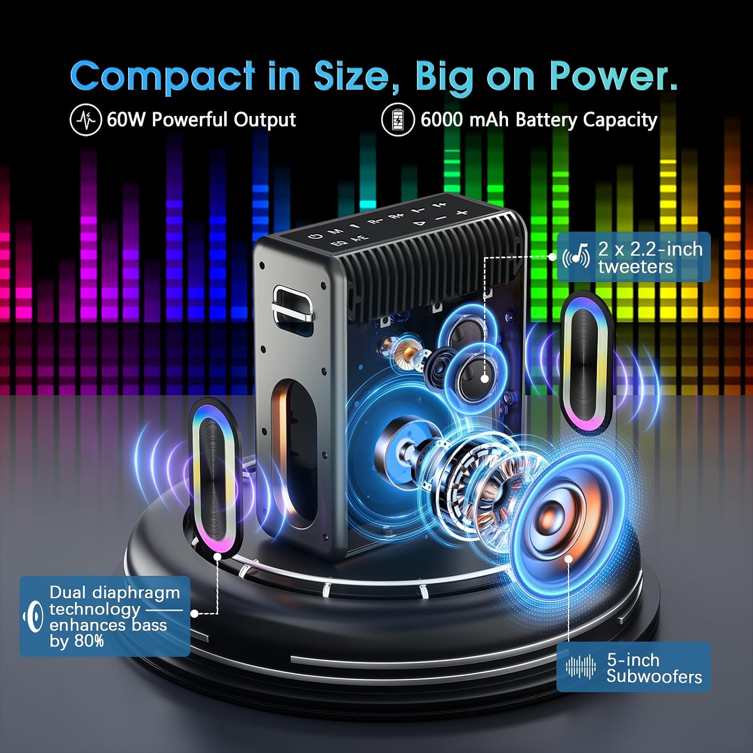 Detalle de Zeelink Karaoke Machine 60W