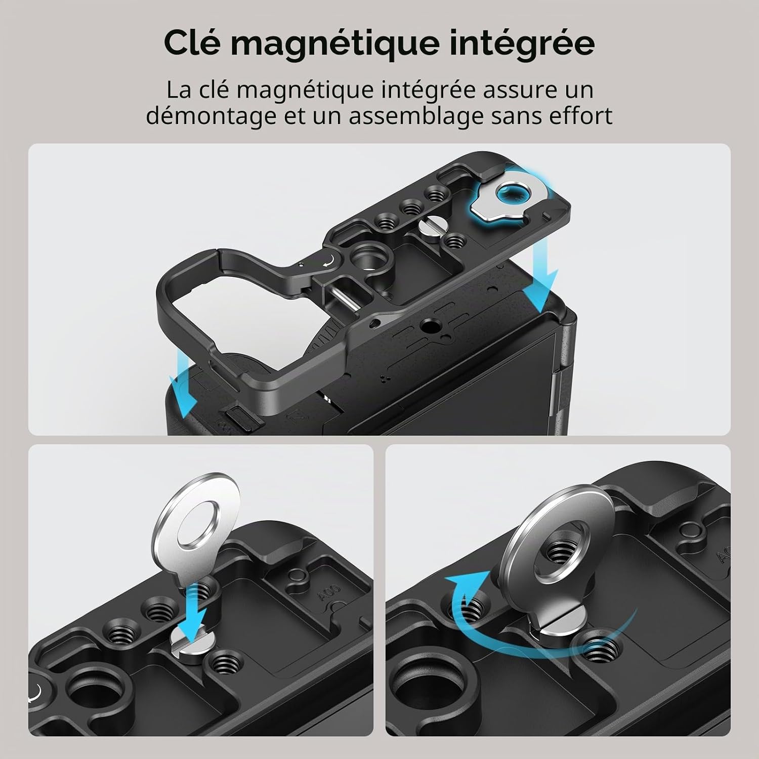 Thumbnail 6 de SmallRig plaque de base pour Sony ZV-E10 II – montage inférieur avec plaque à dégagement rapide Arca