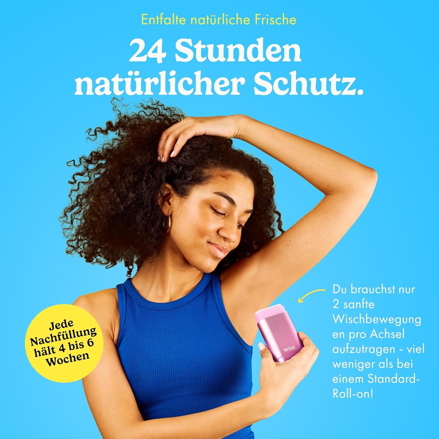 Thumbnail 2 de Wild Nachfüllbares Deo – Coconut & Vanilla 3er-Pack (40 g × 3) – vegan, aluminium Salzfrei, plastikfrei, lang anhaltender Schutz