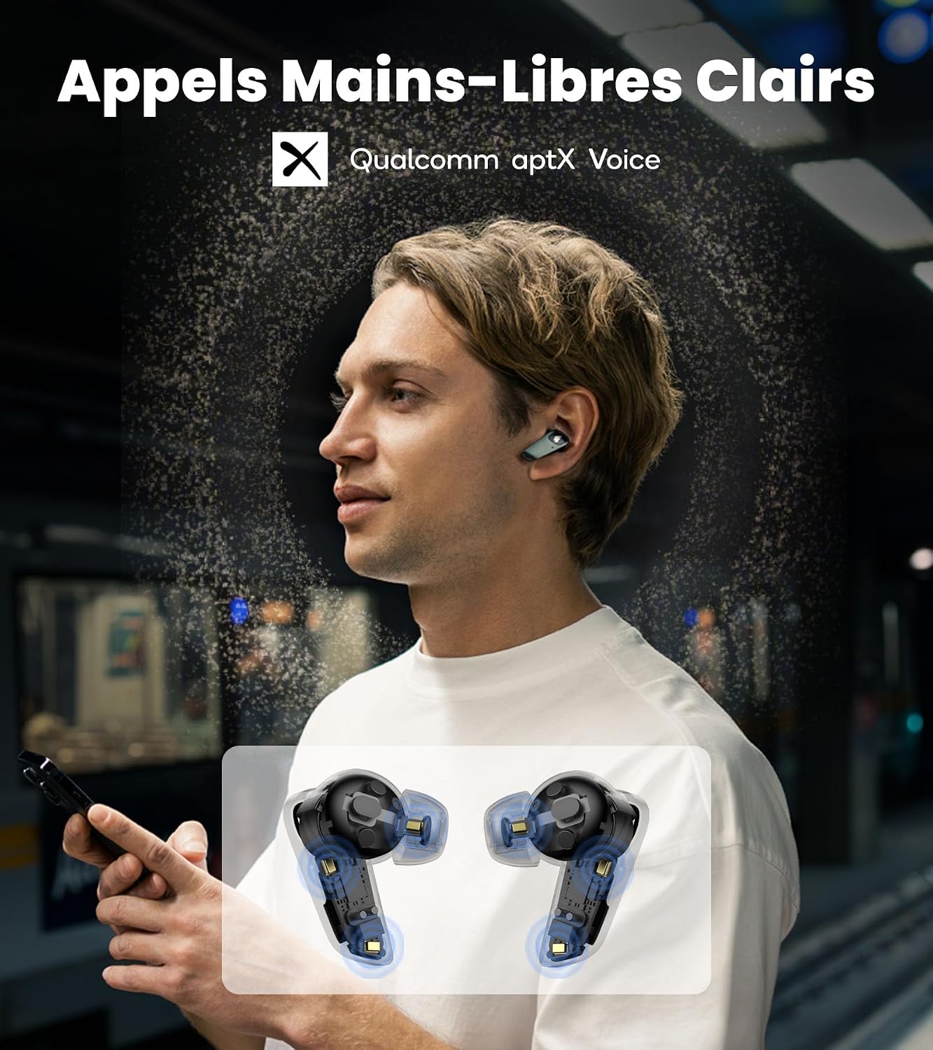 Detalle 2 de Edifier NeoBuds Planar écouteurs Bluetooth 30h