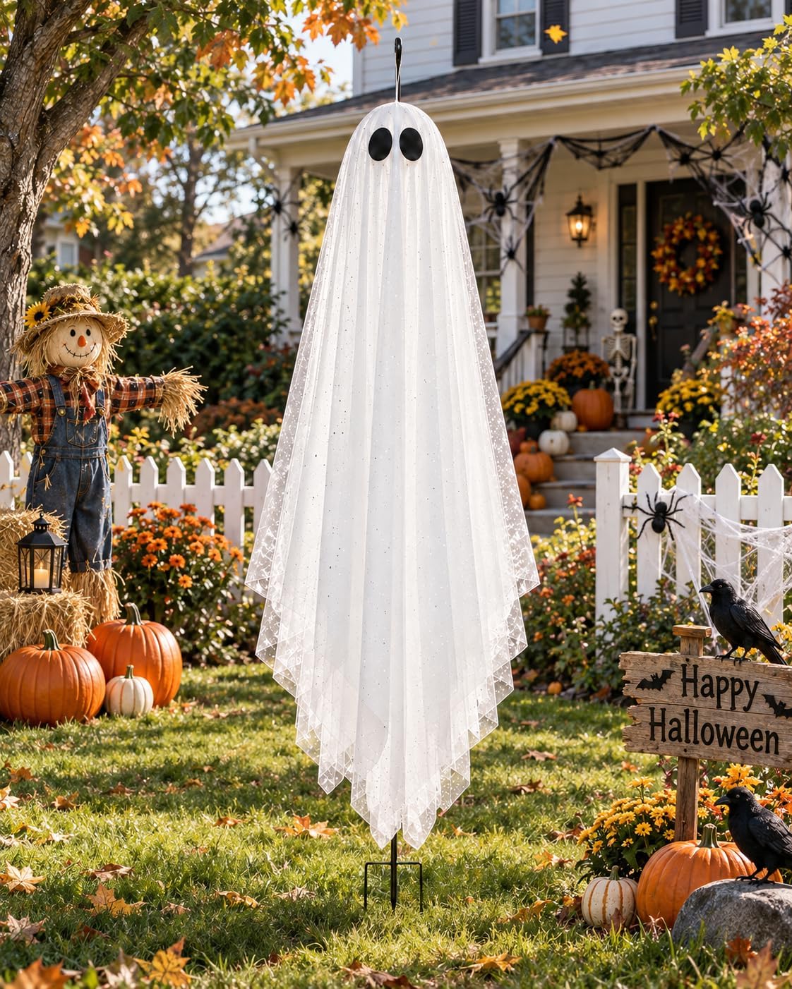 Detalle 2 de Nagudenfo Ghost1.2-D-R-S 47-Inch Halloween Ghost with Remote Timer