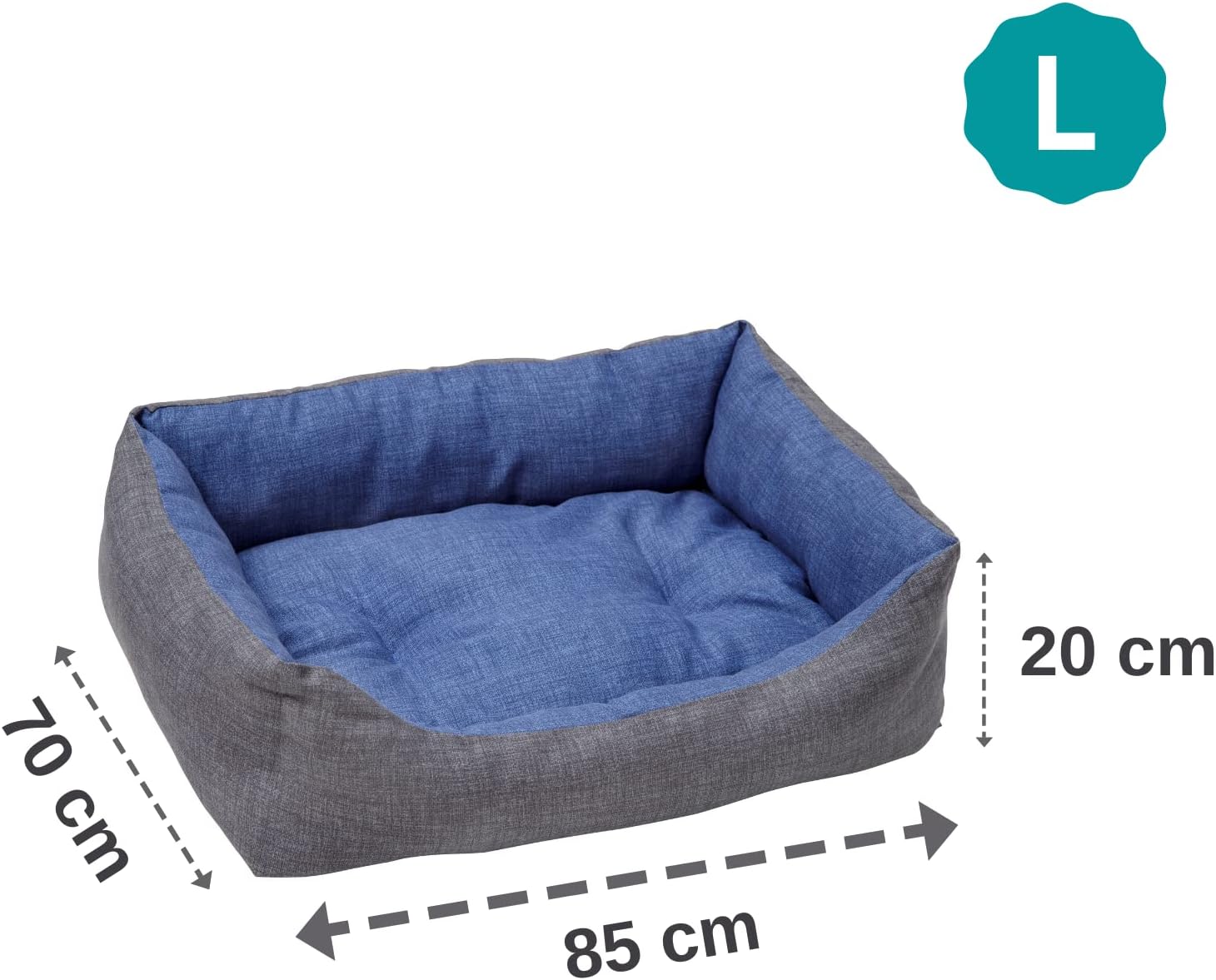 Detalle 2 de Baroni Home cuccia per cane tessuto L 70x85