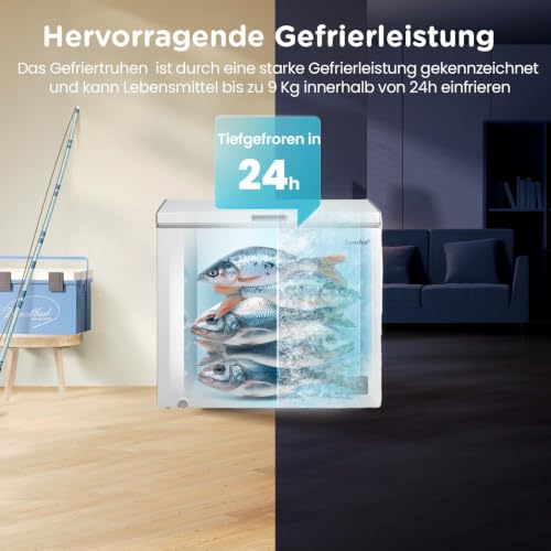Thumbnail 6 de Comfee 200L Gefriertruhe, Freistehend – effizient, leise und geräumig