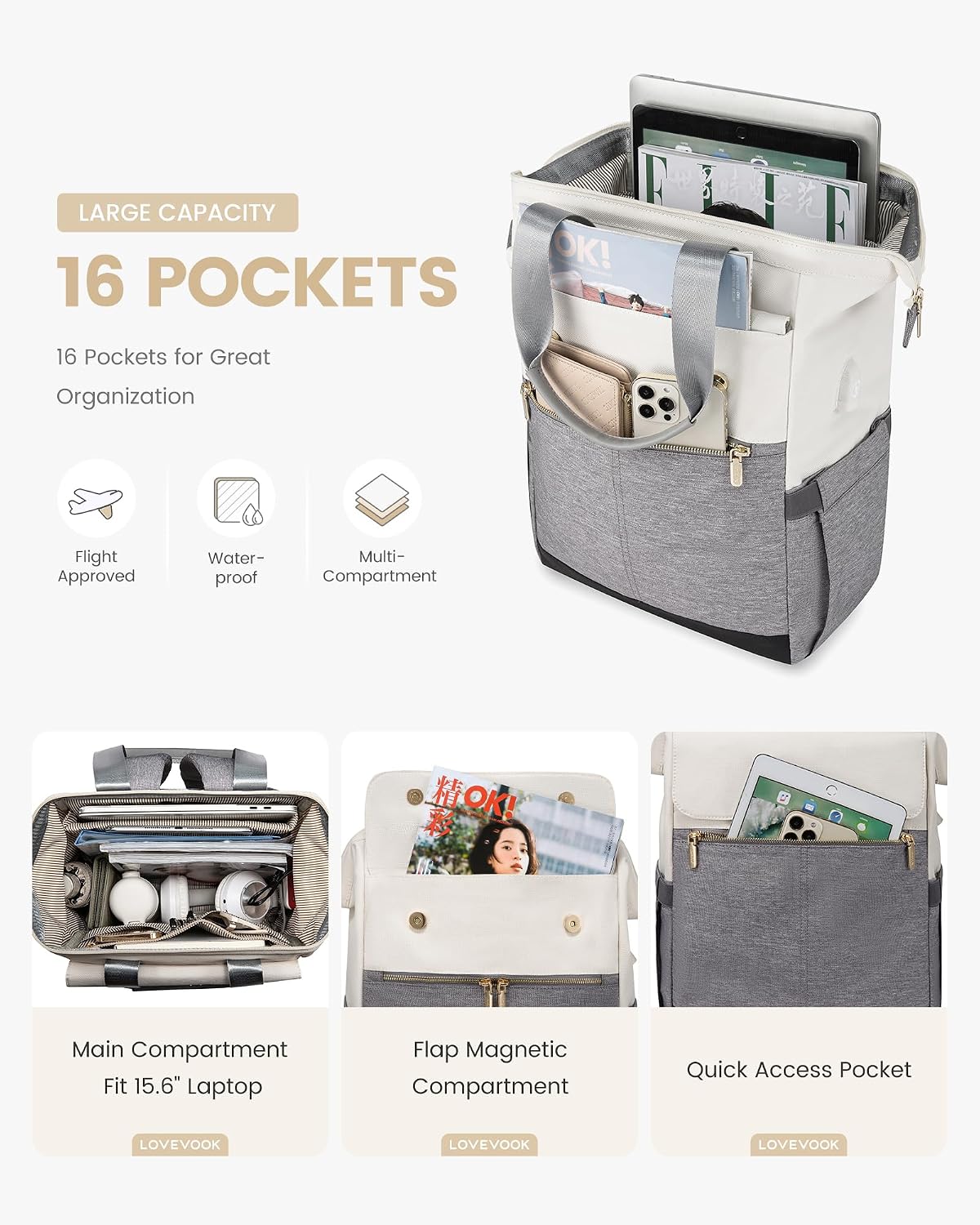 Thumbnail 1 de LOVEVOOK 17.3 inch Laptop Rucksack 17.3 inch