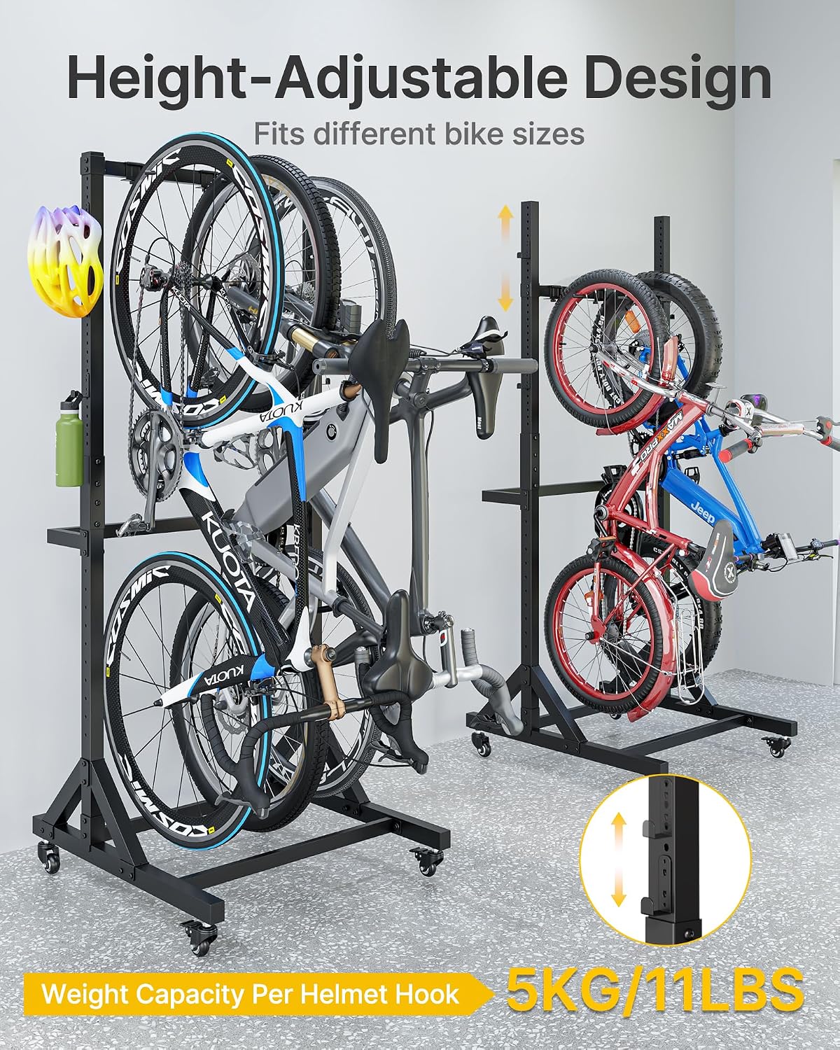 Thumbnail 3 de monTEK Freestanding Bike Rack 3-Bike, 210 lbs
