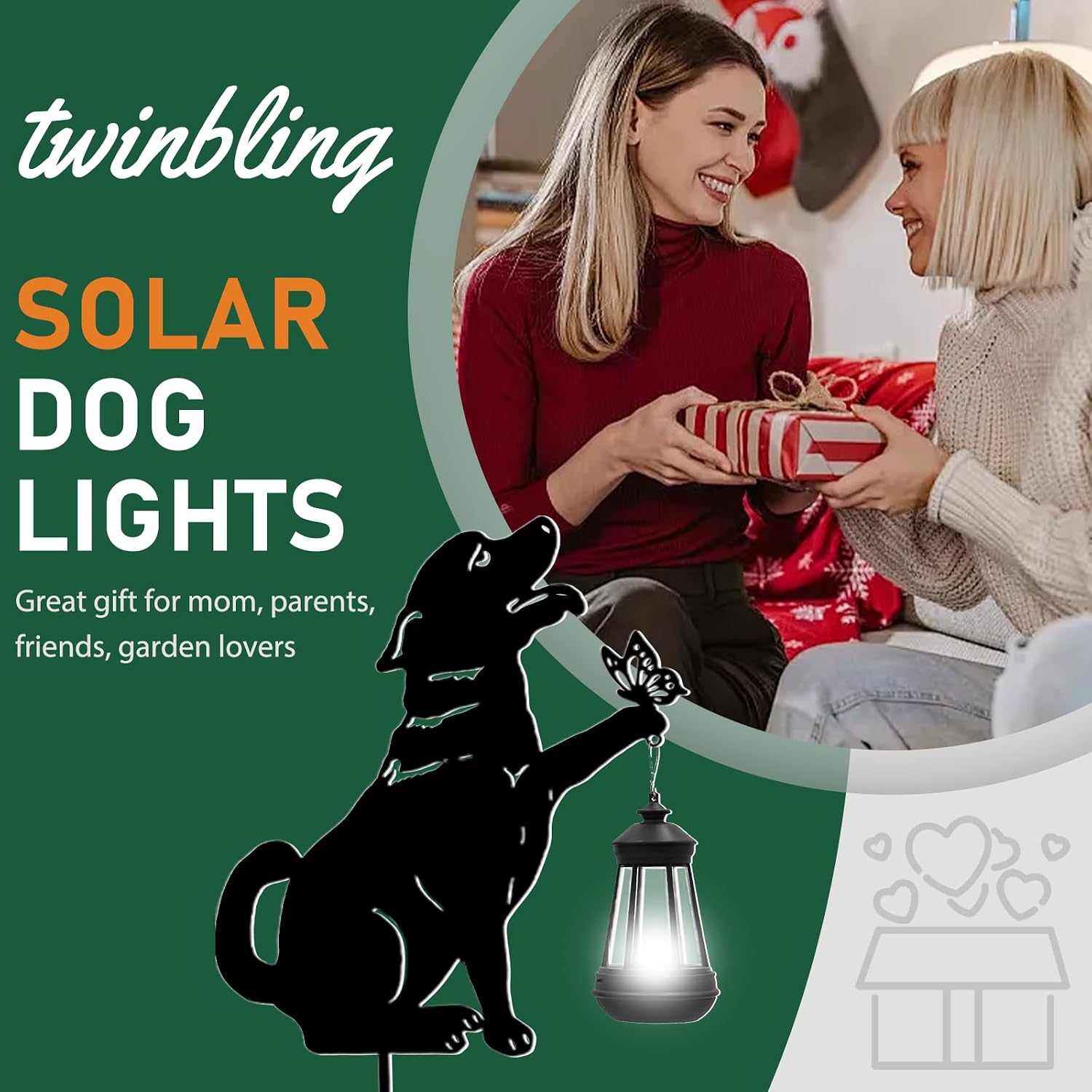 Detalle de Twinbling Black Cat Yard Decorations Outdoor with Solar Lights