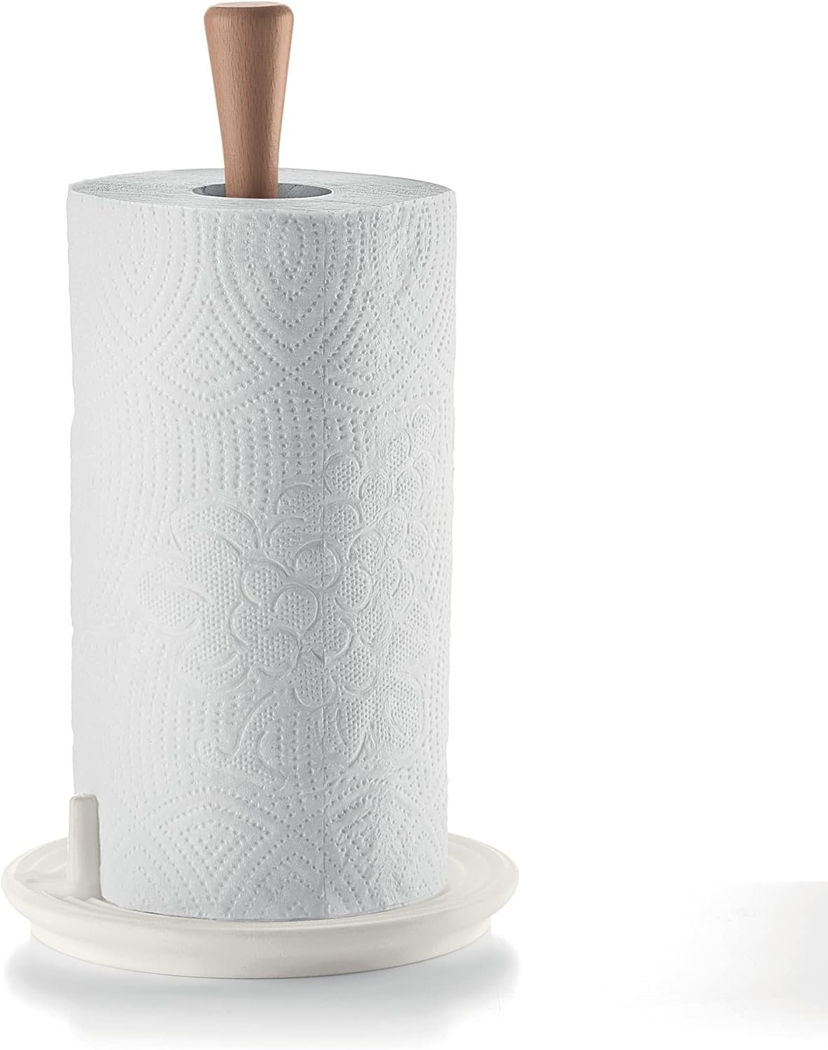 Detalle 2 de Guzzini Roll&Tear Portarrollos Blanco Madera 🧻