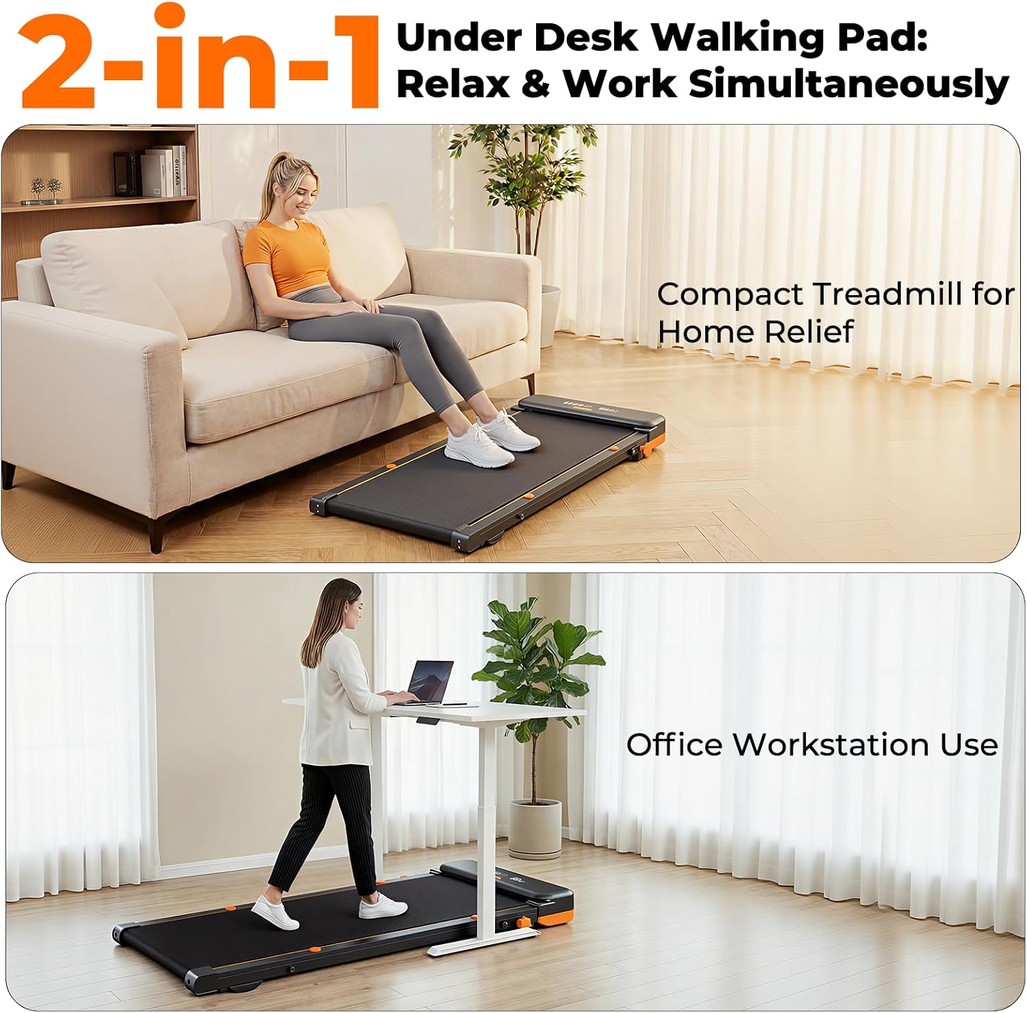 Detalle de JAGJOG JT56 Walking Pad with Incline, Vibration and Wristband Remote