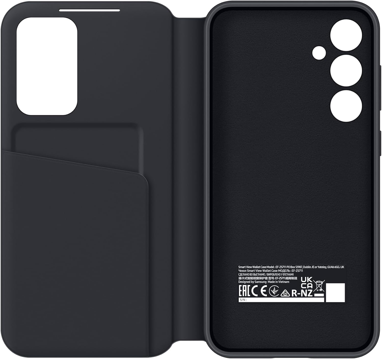Thumbnail 6 de Samsung Galaxy Official S23 FE Smart View Wallet Case, Black