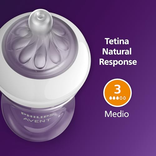Thumbnail 7 de Philips Avent Natural Response: set regalo 4 biberones 260 ml con tetinas T3 para bebés de 1 mes o más (SCY903/61)