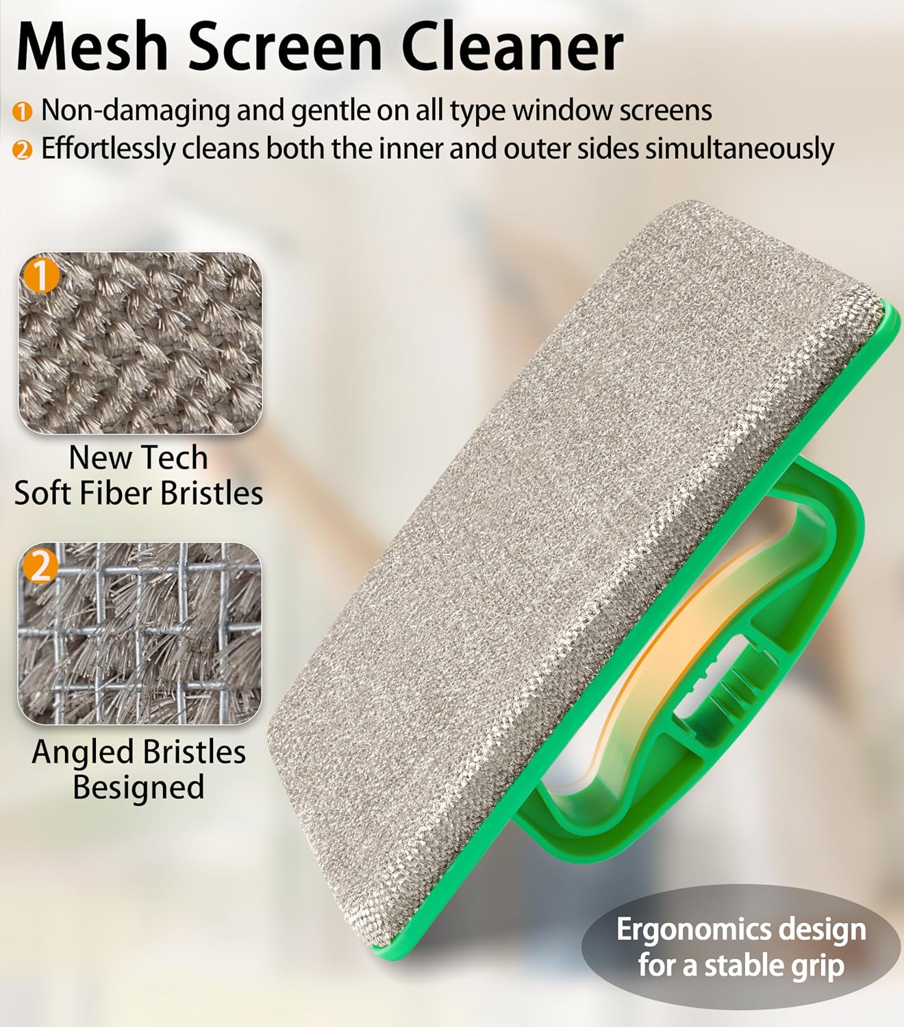Thumbnail 2 de MyLifeUNIT Mesh Screen Cleaner with Detachable Handle