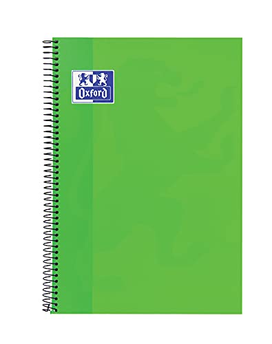 Detalle 2 de Oxford Cuadernos A4 con tapa extradura (pack 5) – cuadrícula 4x4, 80 hojas cada uno, colores vivos
