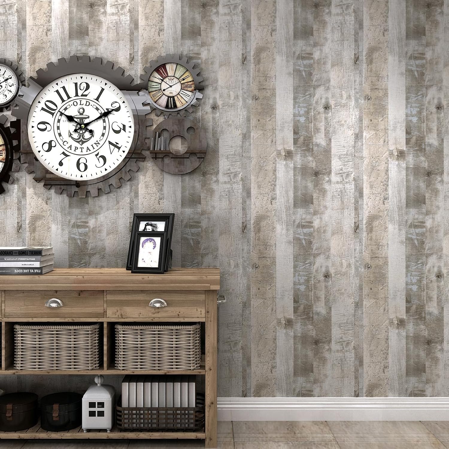 Thumbnail 4 de Yenhome Tapete Selbstklebend Holzoptik 60x300 cm