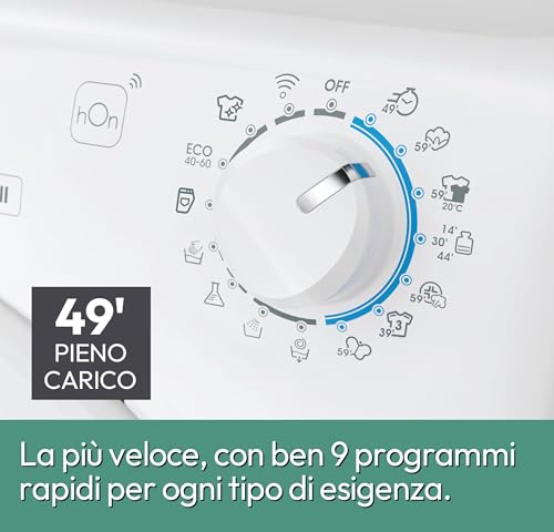 Detalle de Candy Smart Pro Inverter Lavatrice SLIM 7 Kg: lavaggi rapidi ed efficienza energetica al top
