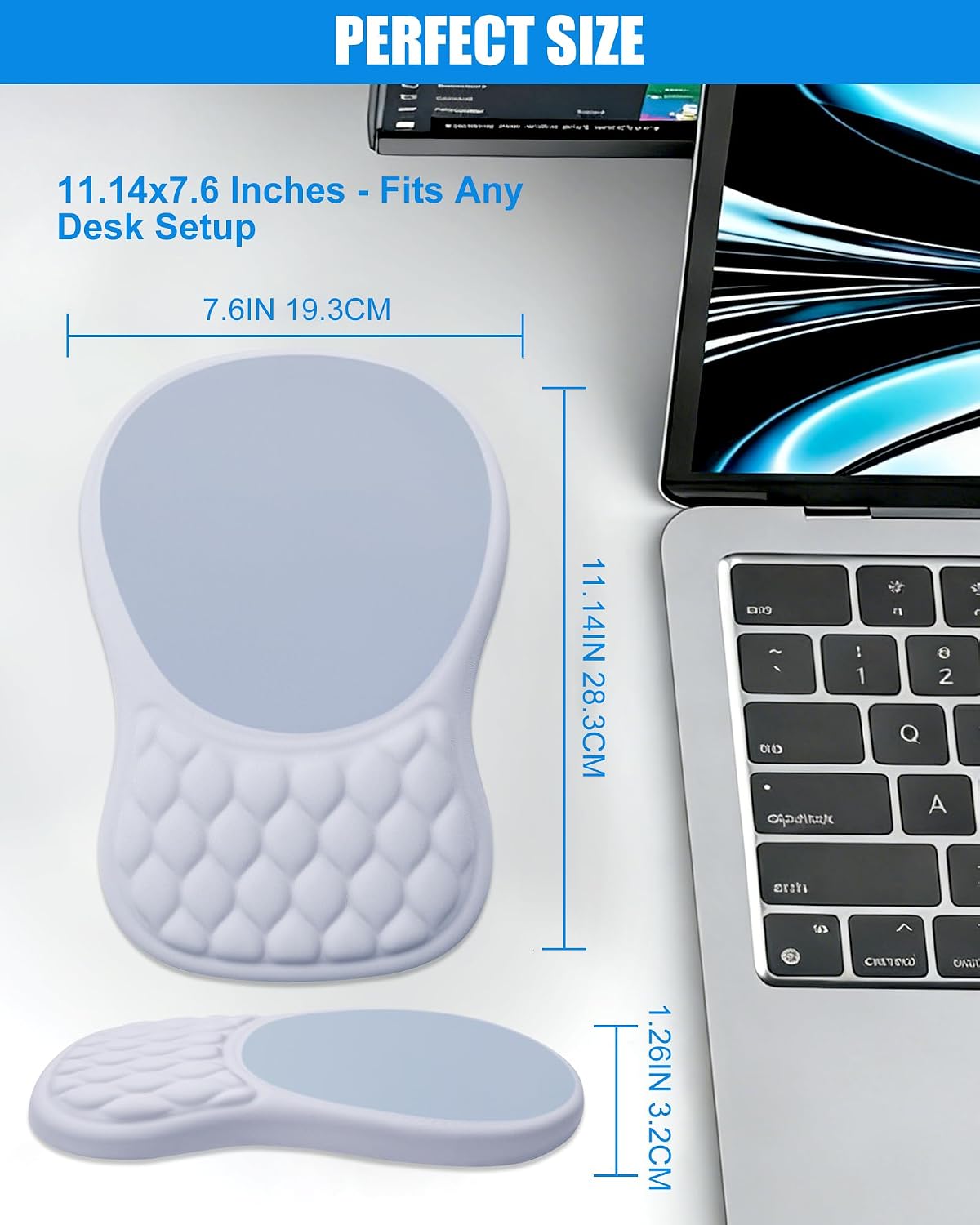 Thumbnail 6 de PVIPCZ Ergonomic Mouse Pad with Memory Foam