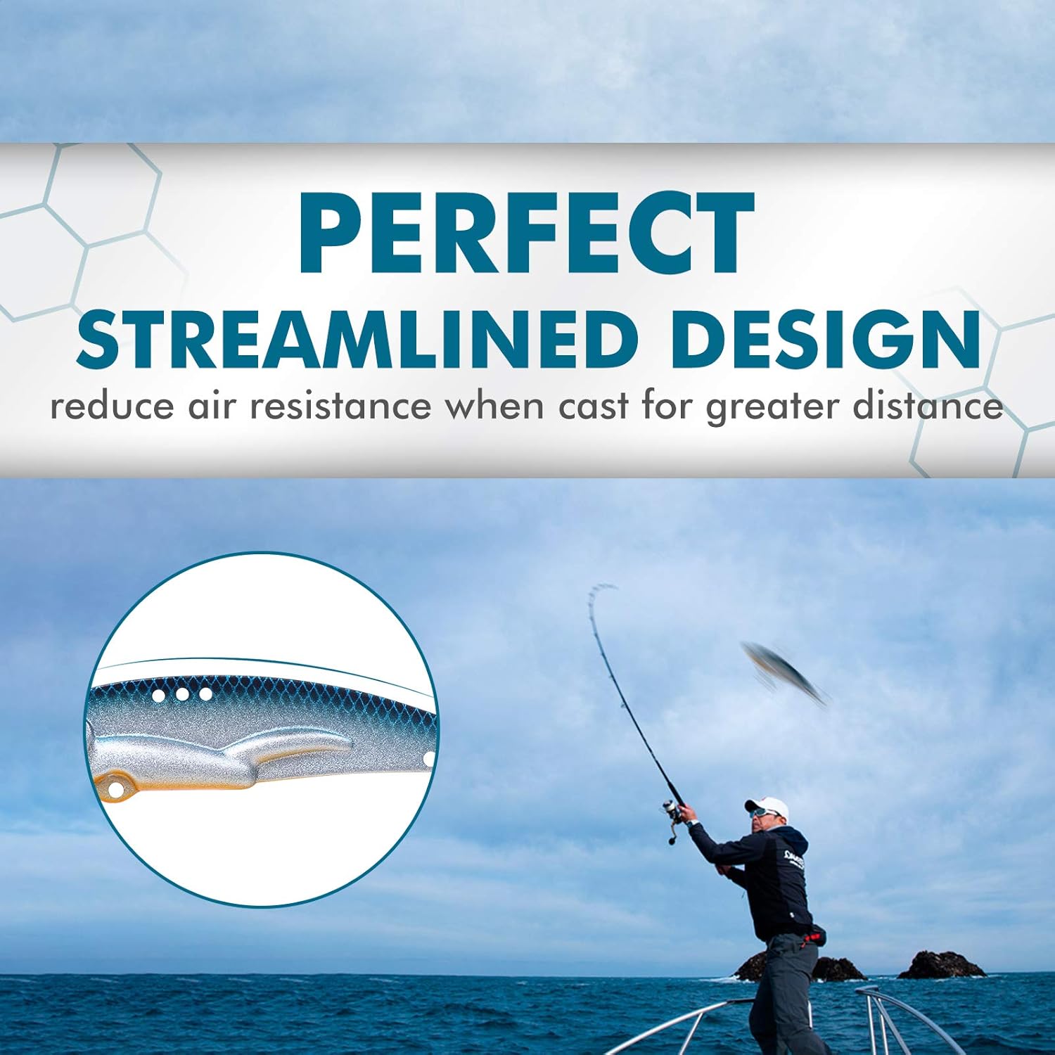 Thumbnail 4 de TRUSCEND Vibe Spinner à double lame avec hameçon BKK – leurre vibrant clignotant pour la pêche en eau salée et douce