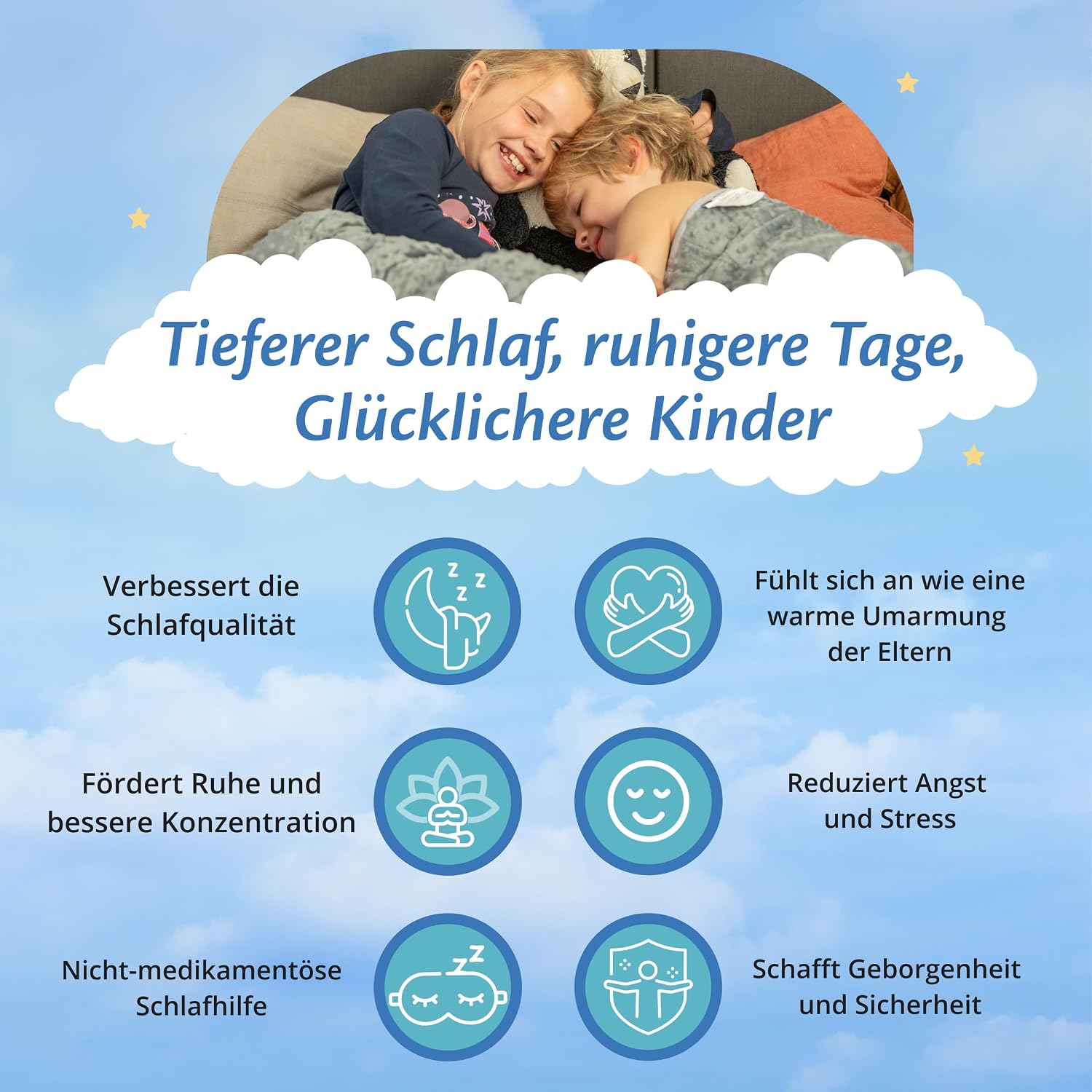 Thumbnail 3 de Ella Gewichtsdecke Kinder 2,4 kg (90x120 cm) – Therapiedecke für Stressabbau und Angstzustände