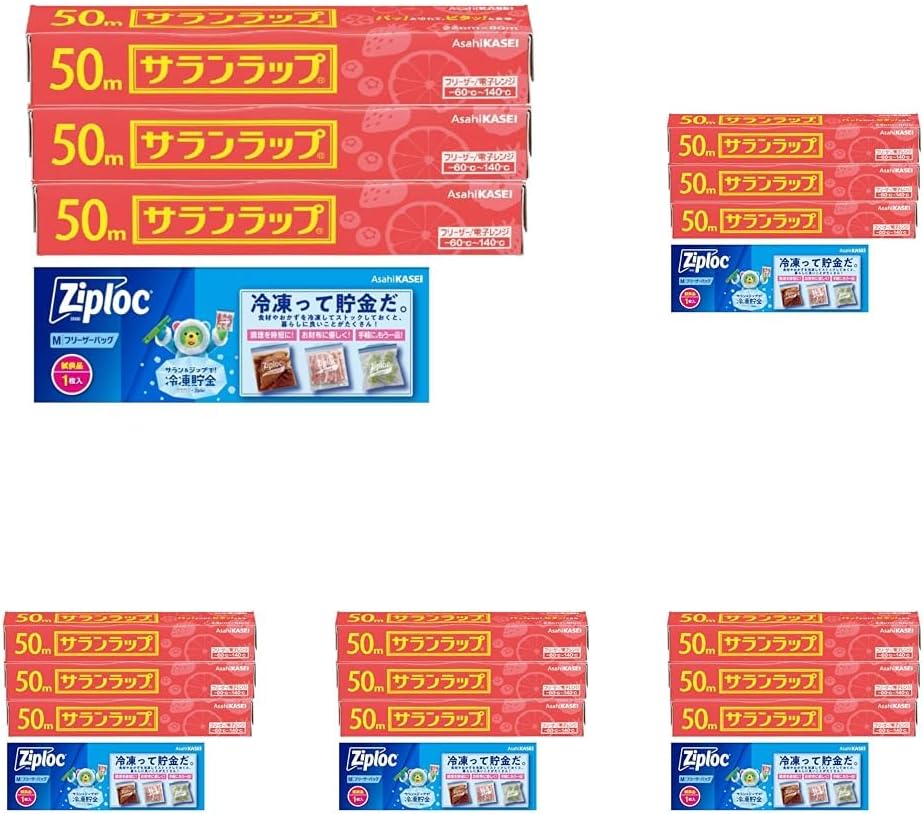 Detalle de サランラップ 22cm×50m 3本パック 電子レンジ対応・耐熱140℃