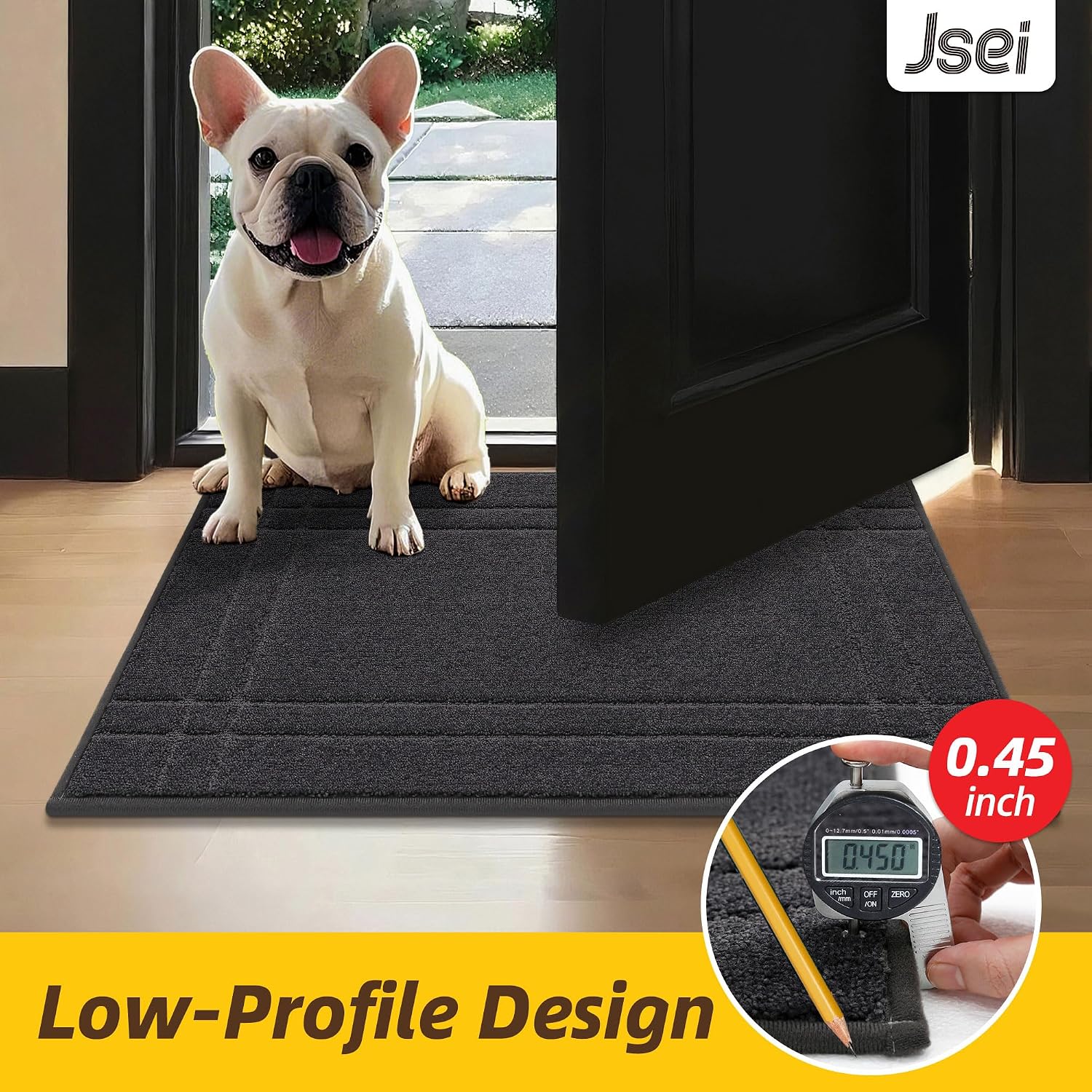 Thumbnail 6 de JSEI Tapis Anti-Salissures 50x80 Gris