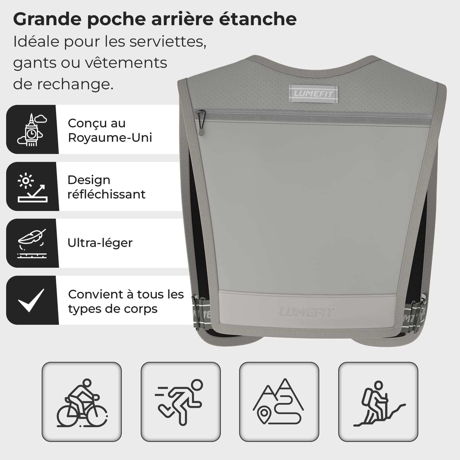Thumbnail 2 de LUMEFIT Gilet Running 255 g