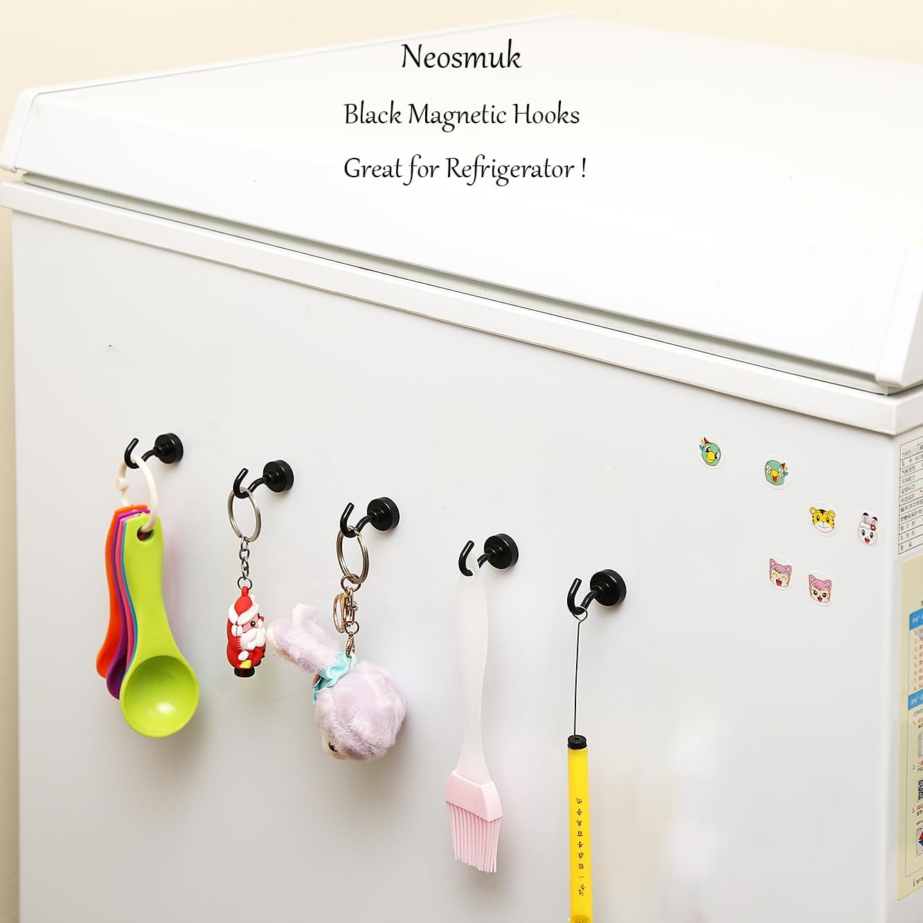 Thumbnail 1 de Neosmuk Magnethaken Schwarz – extra starke Neodym-Magnethaken bis 10 kg für Stahlflächen