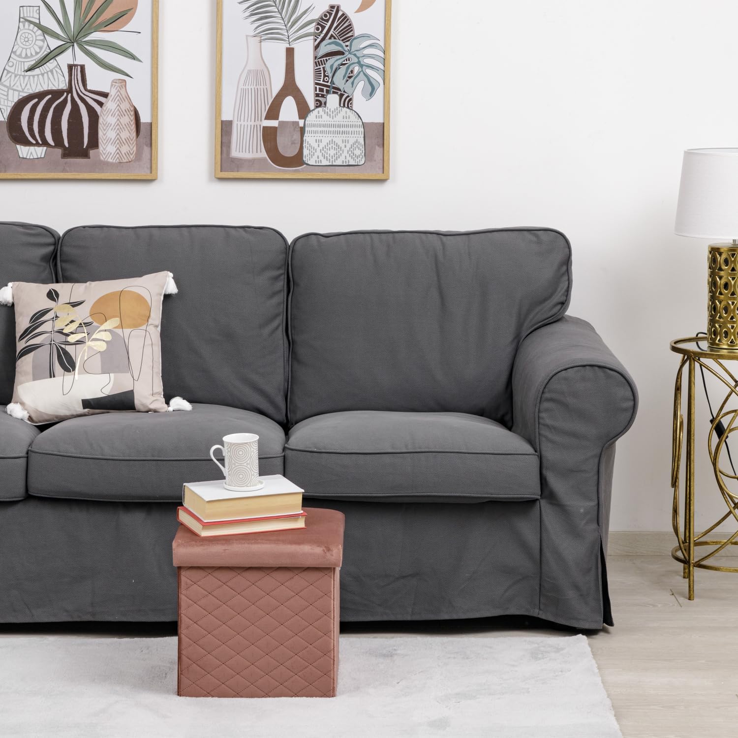 Thumbnail 5 de Baroni Home Pouf Cubo Contenitore 55 L
