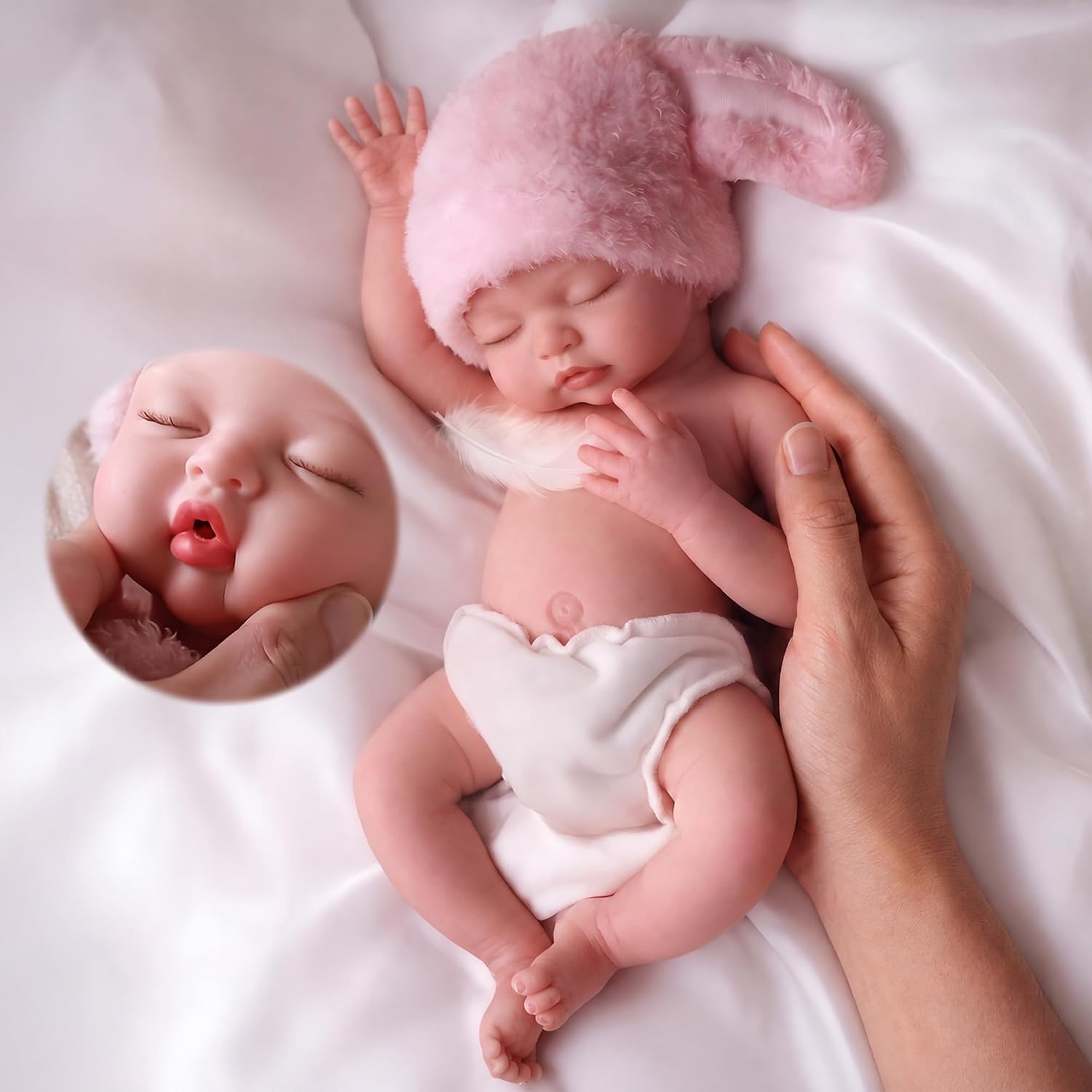 Detalle de BABESIDE 16 Inch Silicone Baby Doll 4.9 lb