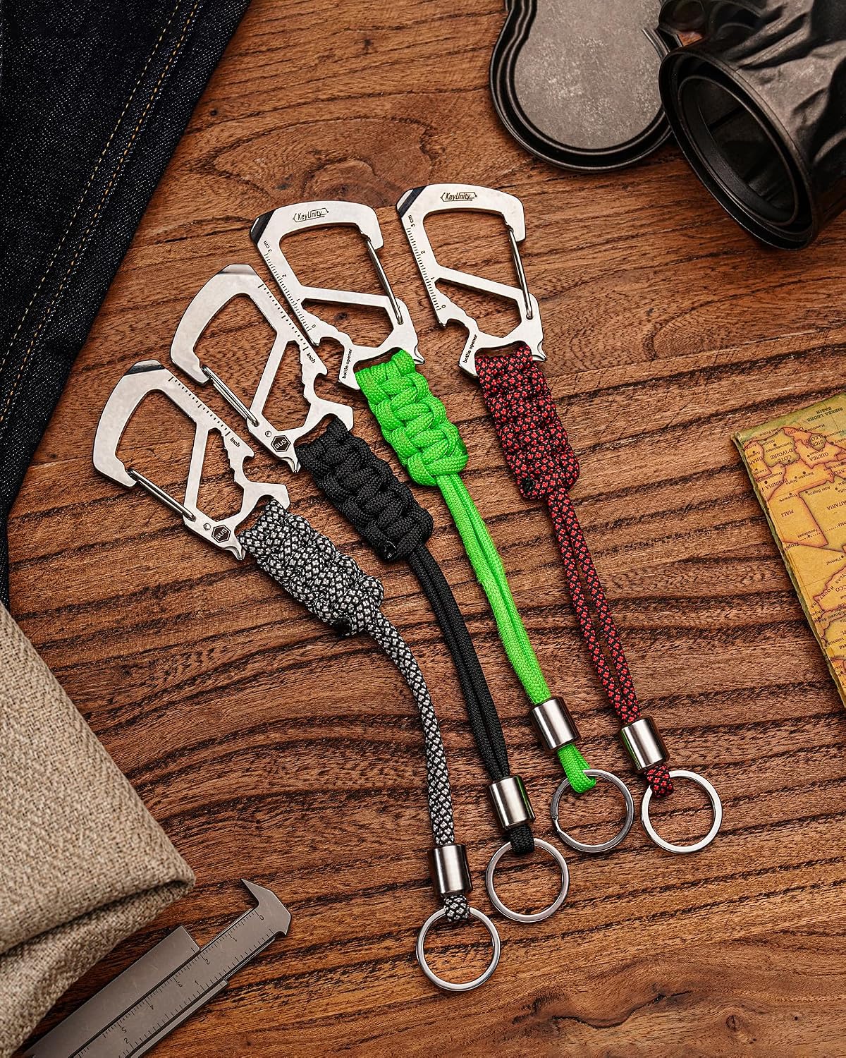 Thumbnail 5 de KeyUnity KC04 Paracord Keychain Carabiner Clip