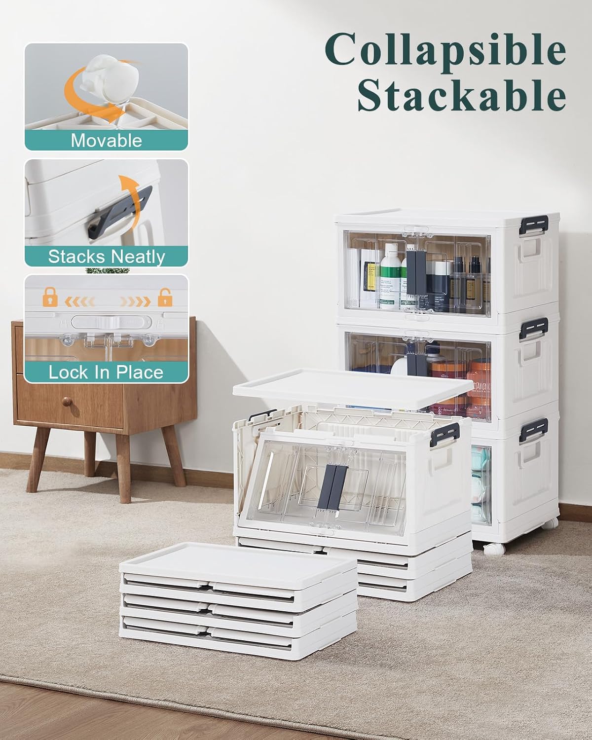 Detalle de OlarHike Storage Bins 23-Quart