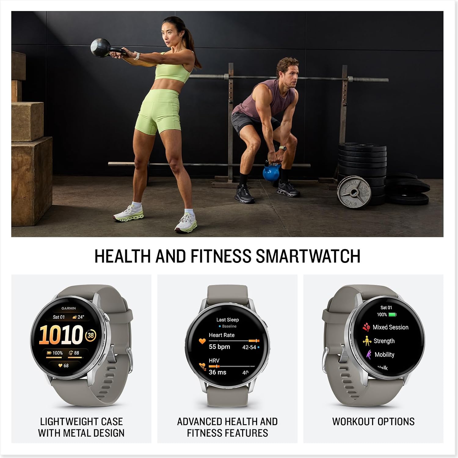 Detalle 2 de Garmin Venu 4 45mm GPS Smartwatch