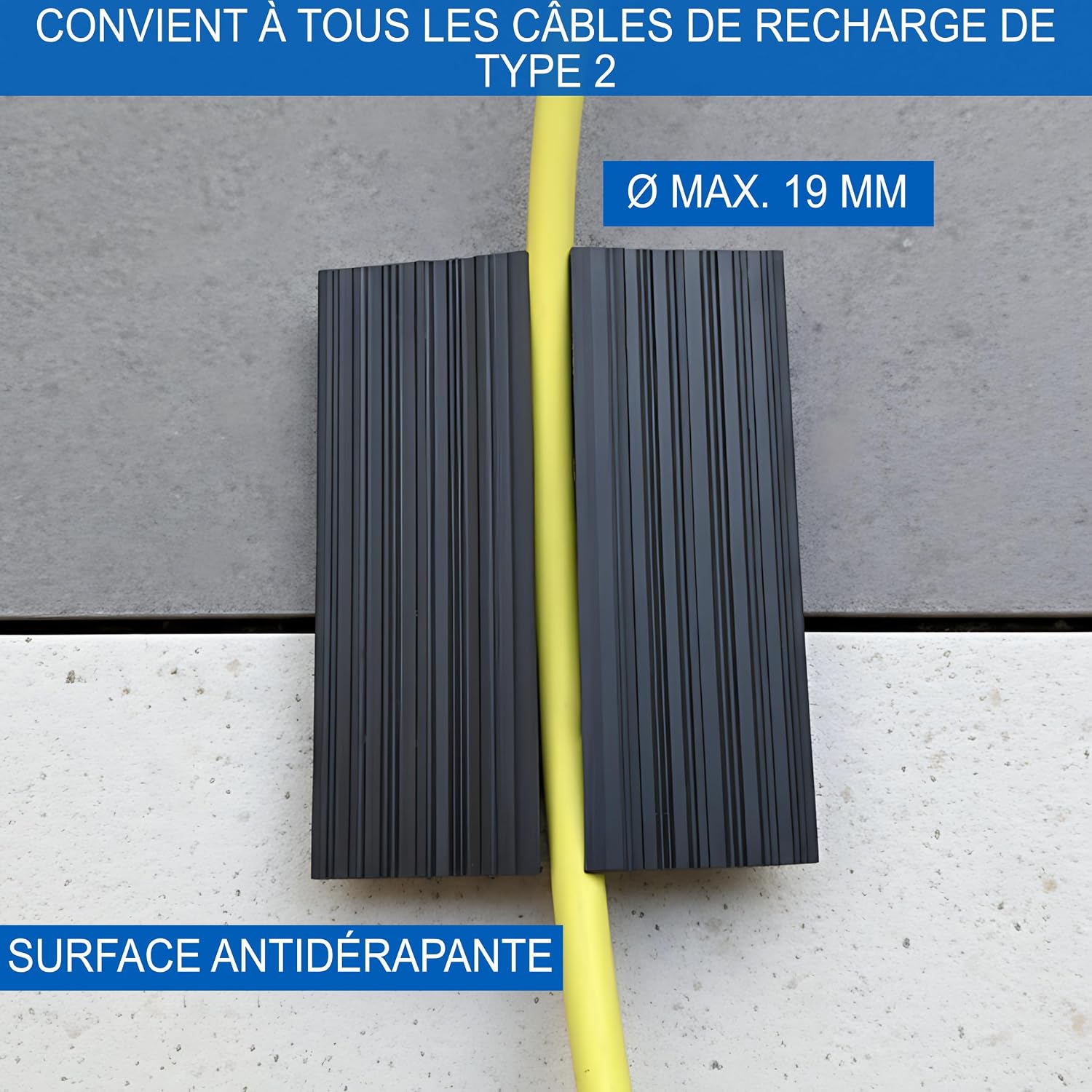Detalle de EVify Protection de câble de charge Type 2 pour porte de garage