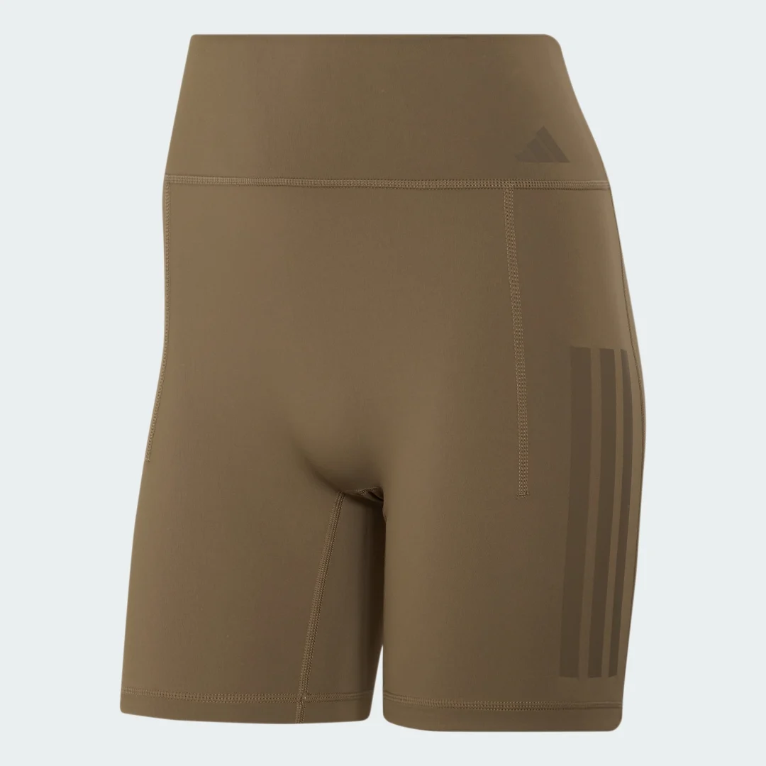 Thumbnail 3 de Mallas cortas de entrenamiento Optime 3 Stripes de Adidas — beige, para entrenamientos diarios