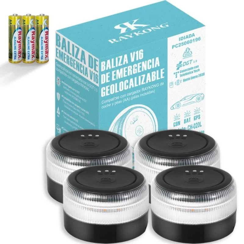 Detalle de Baliza V16 Geolocalización homologada con eSIM