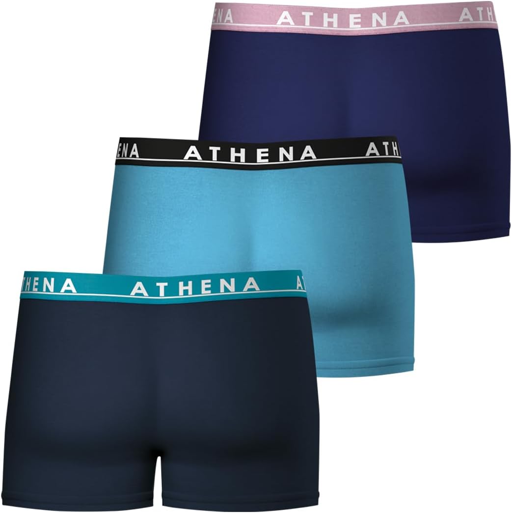Thumbnail 2 de Athena – Lot de 3 boxers homme Easy Color, coton élastique respirant