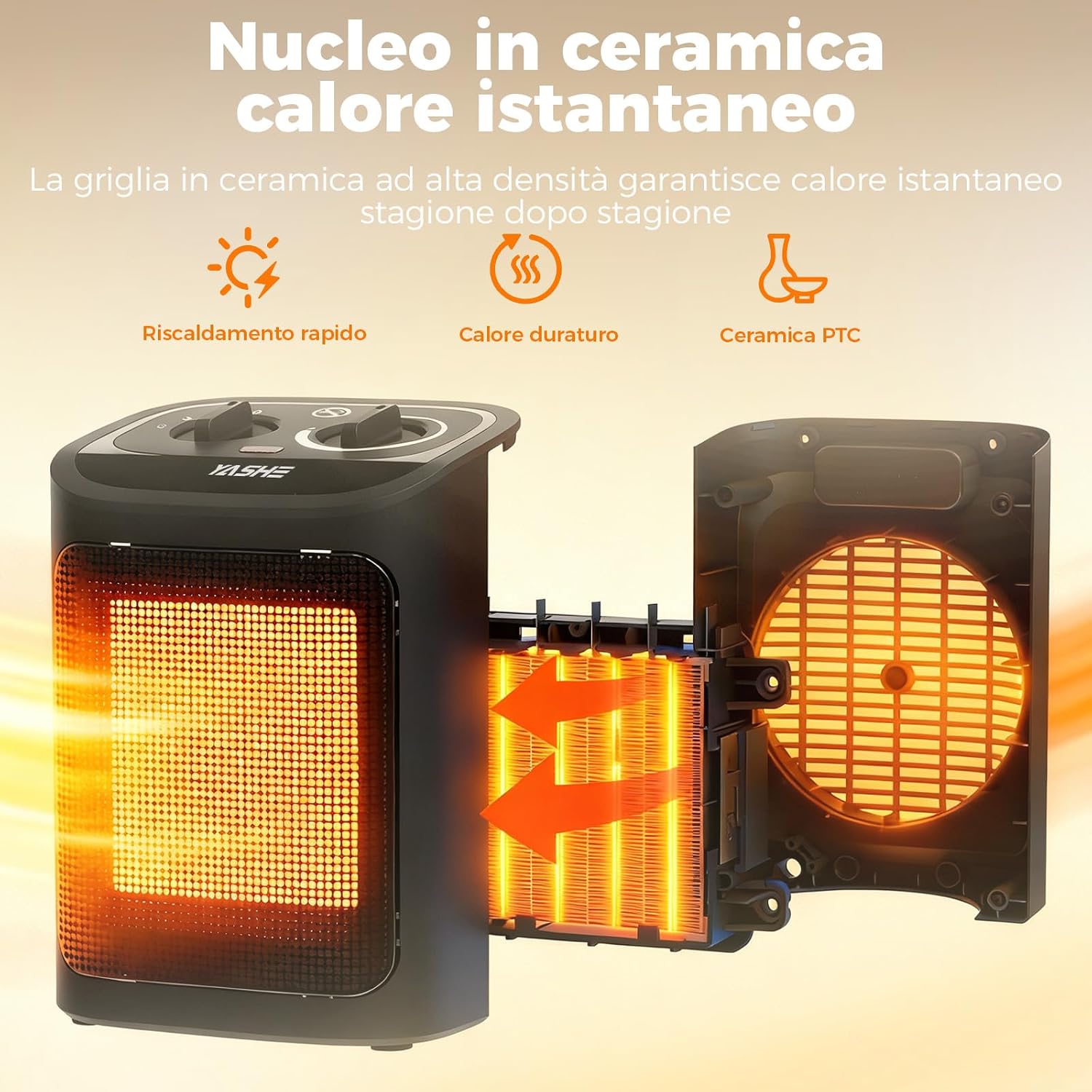 Detalle de YASHE Portatile 1500W