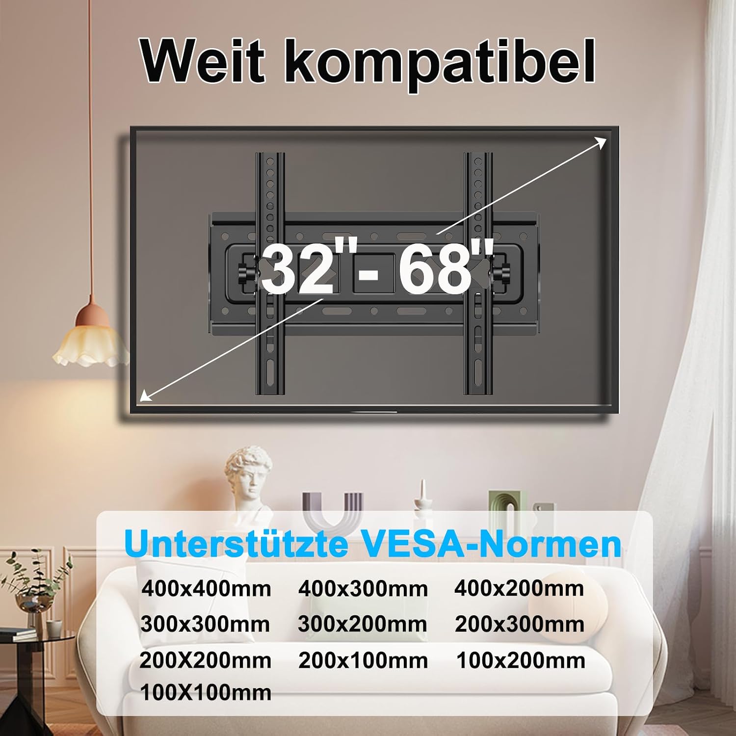 Thumbnail 1 de JXMTSPW TV Wandhalterung 32–68 Zoll