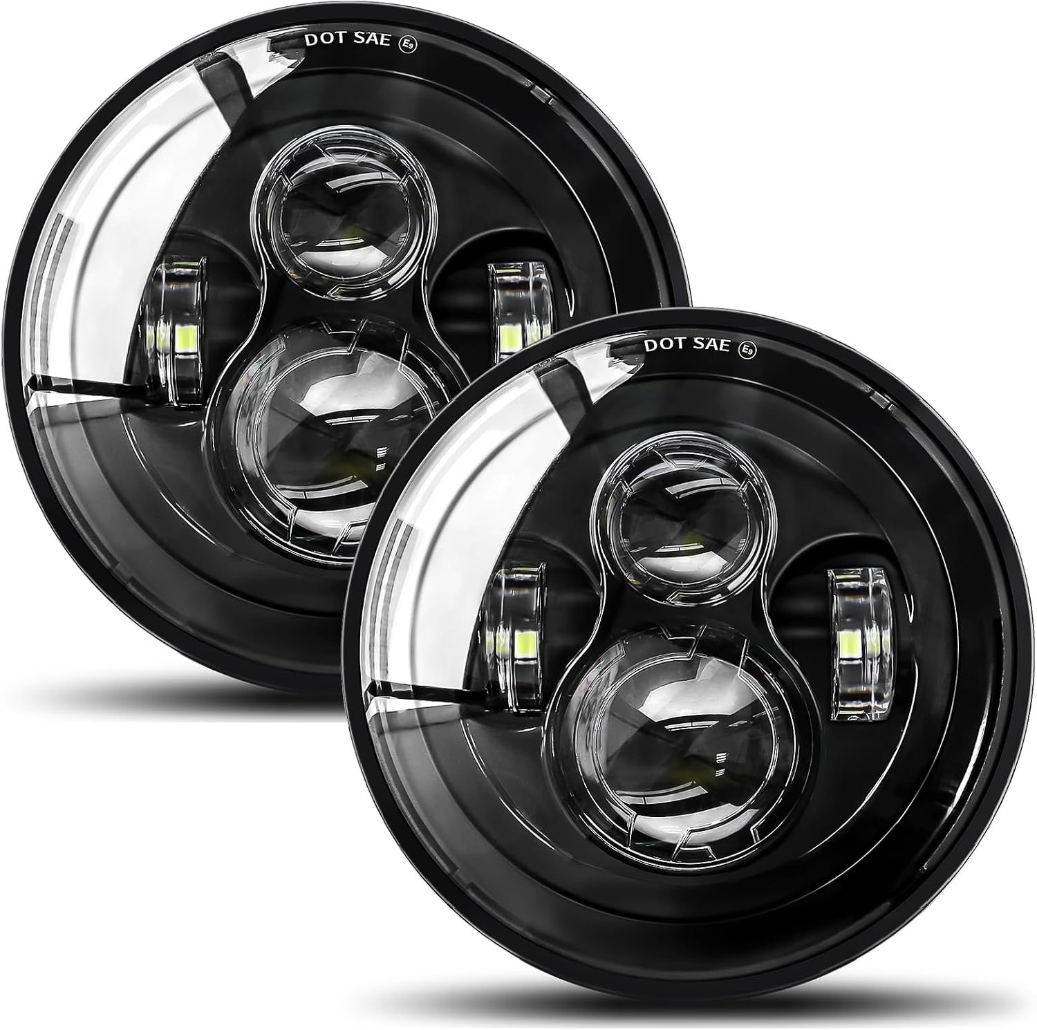 Detalle de UNI-SHINE 2pcs Projector Headlights 7 inch